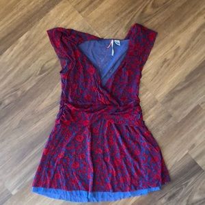 🔴SALE! Ric Rac Rouched mesh tank top